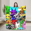 Sprunkis Plush Blanket Cartoon Game Awesome Throw Blankets for Sofa Bedding Lounge 150*125cm Plush Thin Quilt