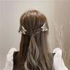 Cute Korean Girl Rhinestone Grasping Clip Pearl Hair Clip Butterfly Hair Claw Hair Accessories