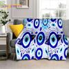 3D Evil Eye Turkey Blue Nazar Eye of Horus Soft Flannel Blankets,Throw Blanket Comfortable Blanket for Picnic Beds Sofa Bedroom