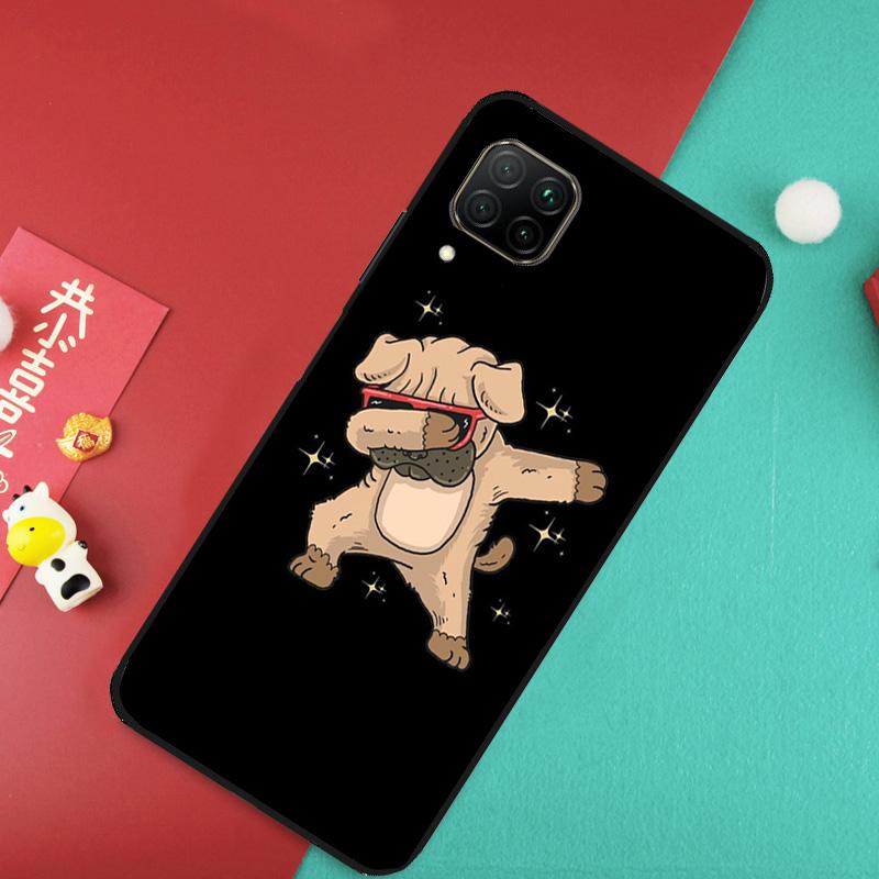Cute Pug Dog For Huawei Nova 12S 9 10 SE 7i 8i 11i 12i Y60 Y61 Y70 Y72 Y73 Y90 Y91 P20 P30 P40 Lite Case