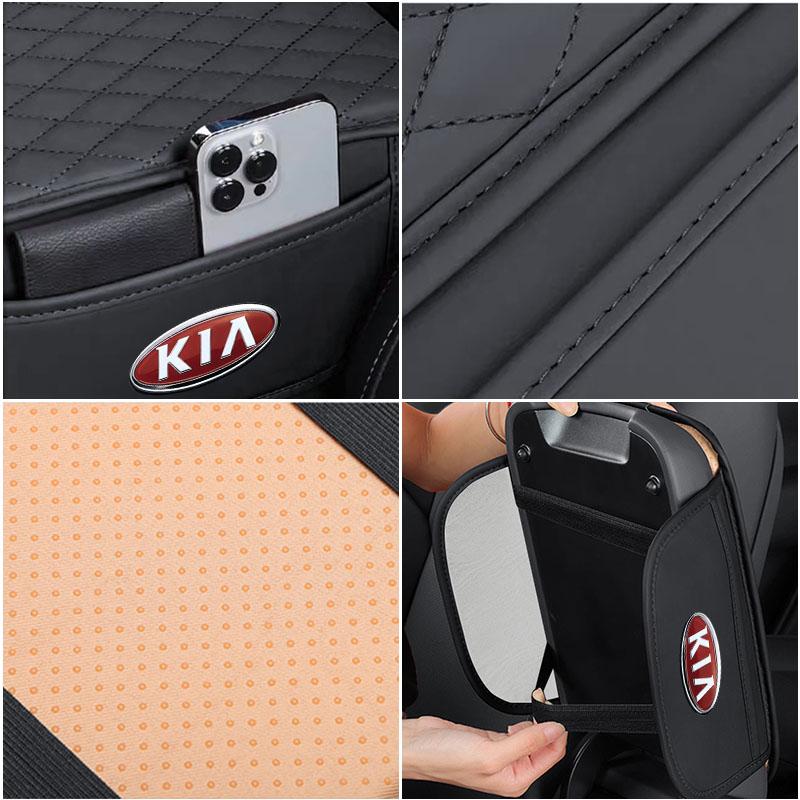 1 db Bőr Autós Kartámasz Szőnyeg Zsebkendő Dobozok Magasság Párna Kartámasz Doboz KIA Sportage Ceed Rio 3 4 k2 k3 k4 k5 k6 K7 K8 Picanto Sorento Optima