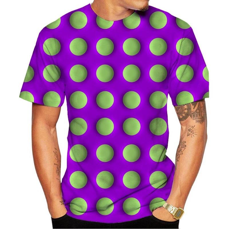 New Fashion Men's and Women's T Shirt 3D HD Print Optical Illusion Pattern T-shirt Street Style Unisex Fashion