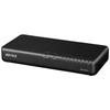 Buffalo Giga Compatible Plastic Housing Power Supply 8 Ports Black Switching Hub Magnet Supports Wall Mounting Built-in LSW6-GT-8NP/BK