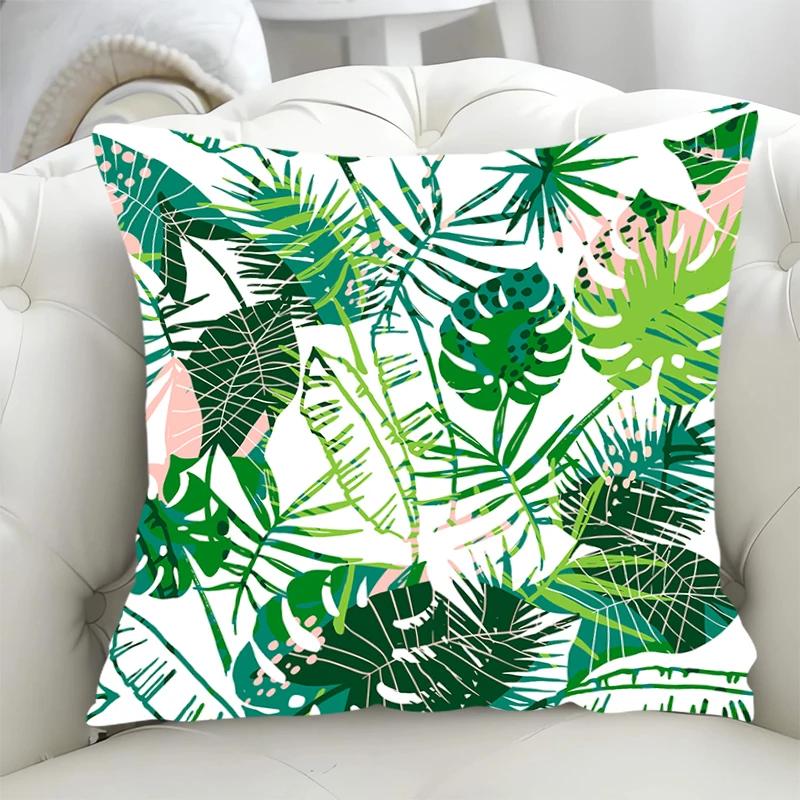 Federe Decorative per Cuscini Foglia Verde Copricuscino per Sedia x Federa Decorazione Autunnale Cuscini Abbraccio Corpo Divano