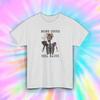 Kaffee trinken, sich lebendig fühlen, Skelett mit Blumen-Grafik T-Shirt S-5XL