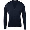 Cardigan masculino dourado com decote em V