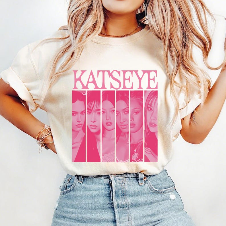 2026 Summer Fashion Katseye Girls Tee, Katseye Members Shirt, Katseye Merch, Katseye Beautiful Chaos Tour, Kpop Idol Fan Gift,