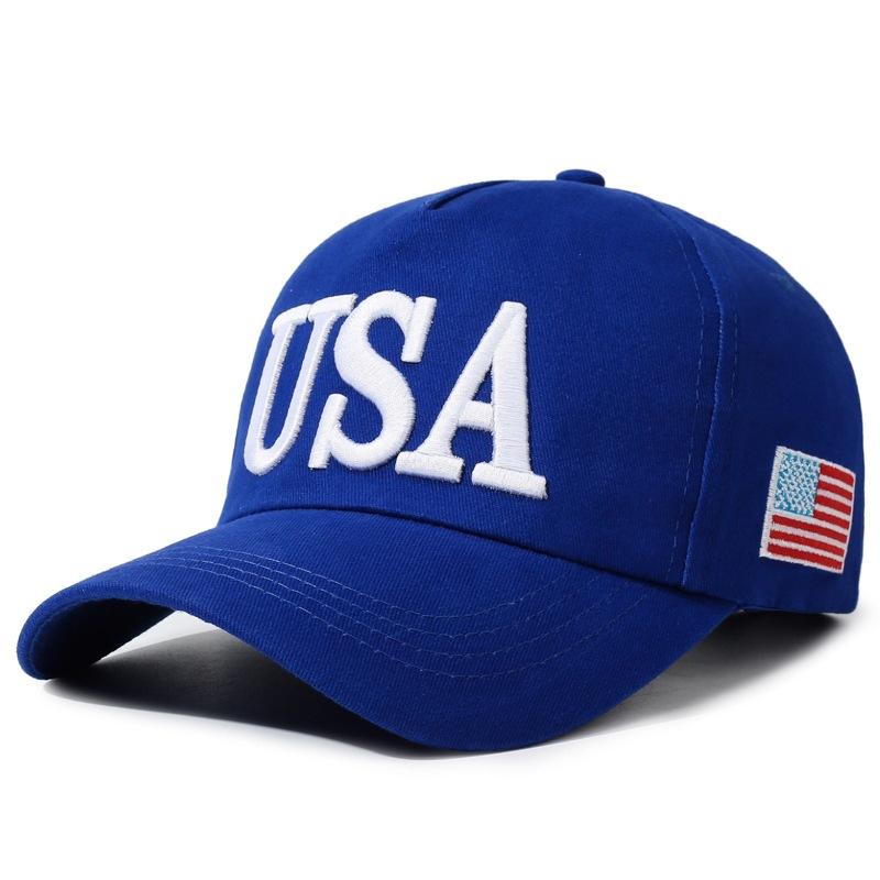 Casquette SA extérieure casquette drapeau américain nouvelle lettre U visière casquette de baseball brodée