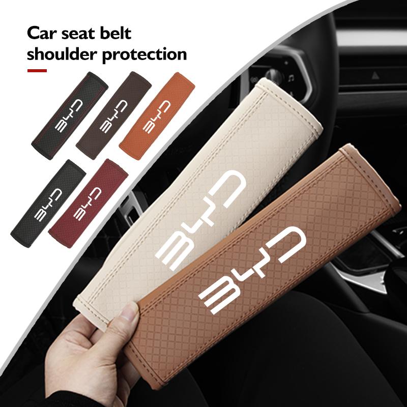 Veiligheidsgordelhoes Schouderbeschermer Antislip Pads Auto Accessoires Voor BYD 3 Yuan F3 E6 F0 G3 I3 Plus Ea1 Song Max