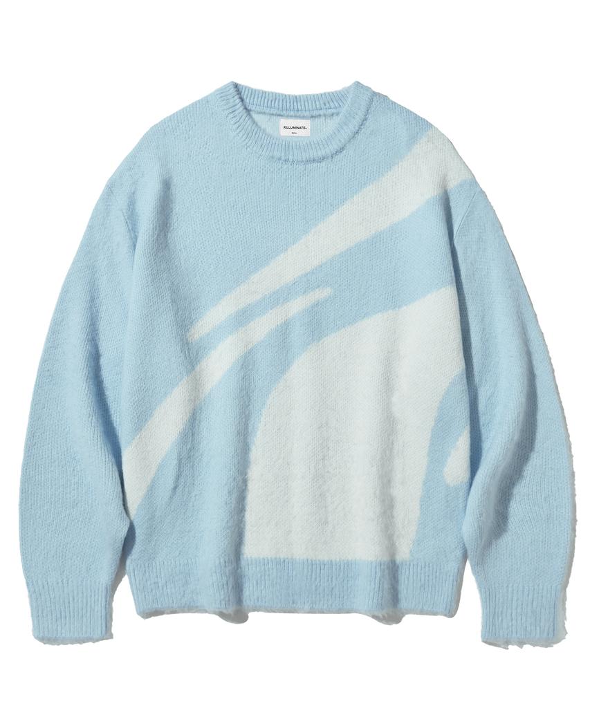 FILLUMINATE Symbol Jacquard Round Knit - Sky Blue