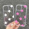 Koreanische INS Transparente Sternenhülle für IPhone 14 13 11 16 15 Pro Max 12 Mini Pärchen-Paar-Handyhülle für IPhone XR X XS 8 Plus