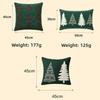 Christmas Tree Plushie Pillowcase Chenille Cushion Cover New Pillow Cases  for Xmas Party