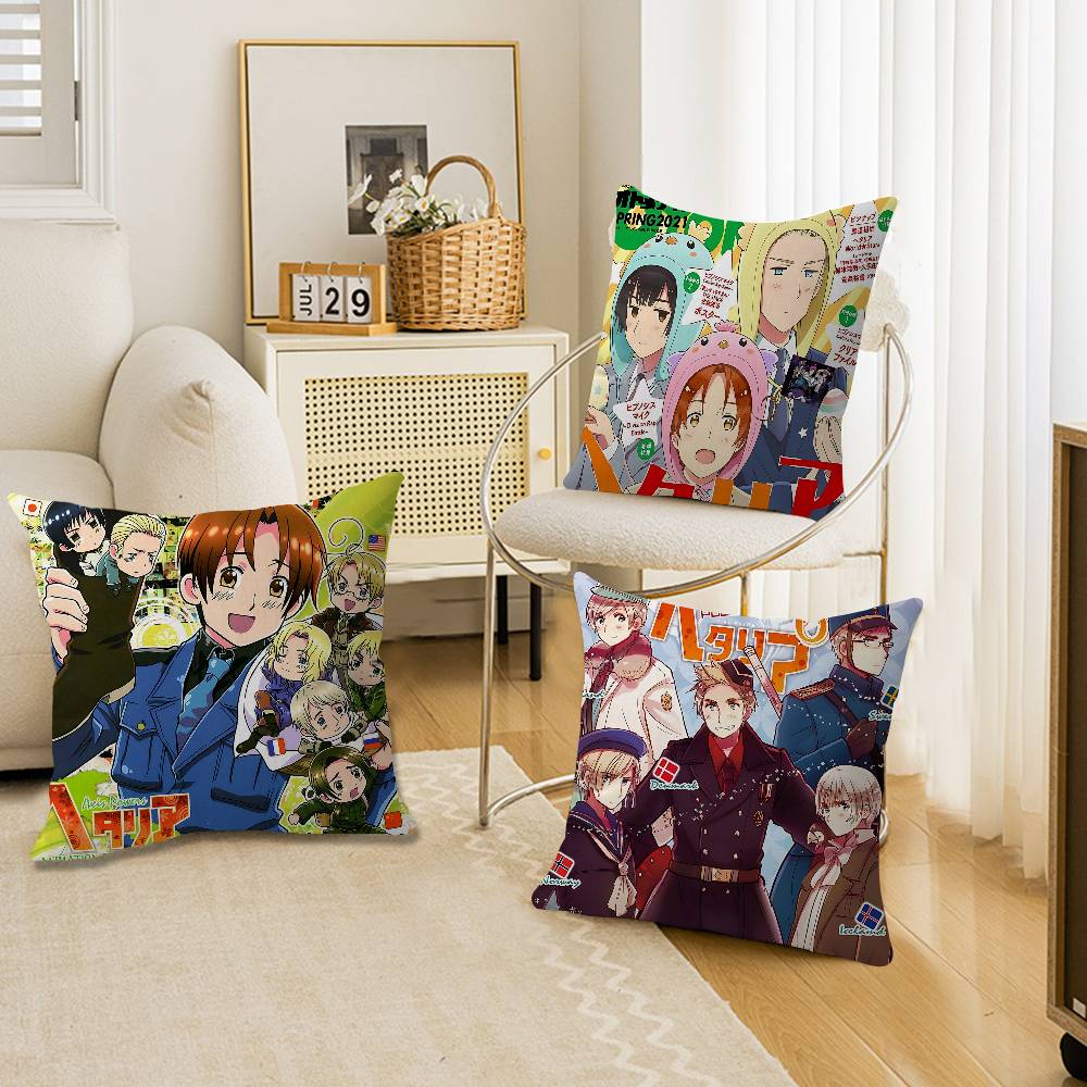 Anime Hetalia Axis Powers Personalized Pillow Dust Cover Bedroom Kids Party Decoration Pillowcase Birthday Children Gift