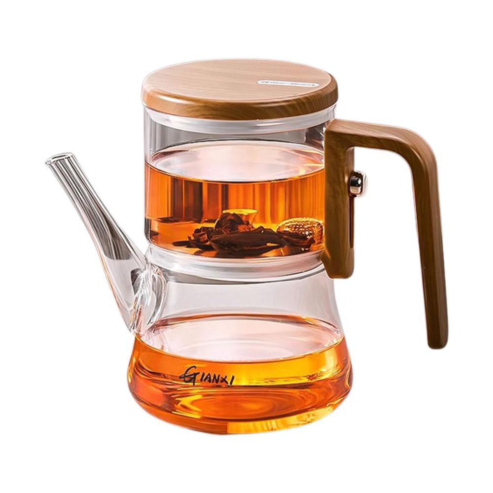 Magnetic Tea Pot Separation Removable Infuser Long Mouthed Teapot High Temperature Resistant Press Control Glass Tea Pot