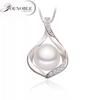 Real Natural Freshwater Pearl Pendant Jewelry Woman,925 Silver Pearl Pendant On The Neck Wife Mother Birthday Gift White Black