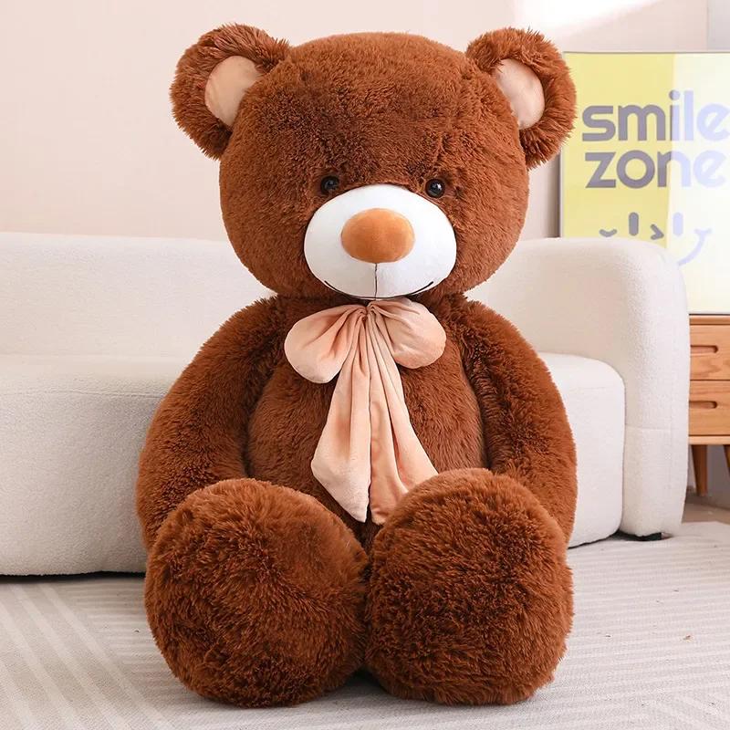 80/100cm Big Size Bear Plush Toy Giant Stuffed Animals Birthday Valentines Day Gift Soft Pillow Dolls Grilfriend Girl