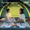 HANDUNYOU 3-4 Person Outdoor Camping Tent Set