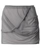 Peulleeoeob Draped Mesh Layered Mini Skirt (Fl-265_Gray)