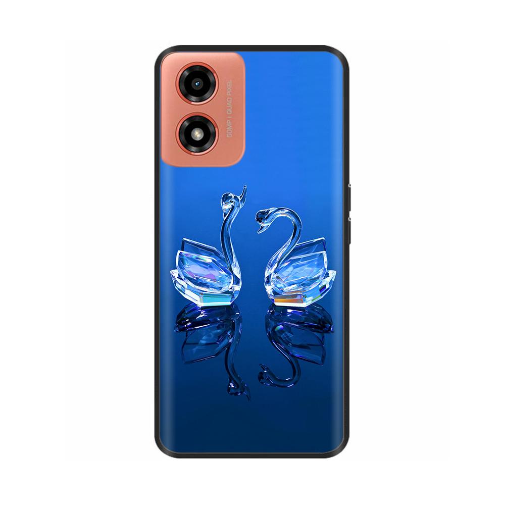Case For Moto G04s Shockproof Black Soft Silicone Back Cover Phone Case On For Motorola Moto G04S G04 MotoG04 MotoG04s Bumper