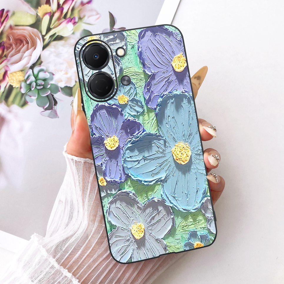 Flower Butterfly Luxury Girly Fashion Casing For Tecno Spark GO 3 GO3 KN3 Phone Case Soft Slim Matte Silicone TPU Back Cover