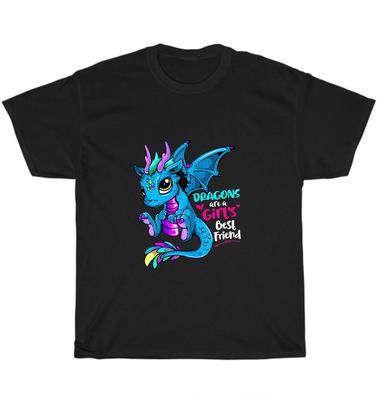 Dragons Are A Girl's Best Friend Fantasy Literature Fairy Tales Lover T-Shirt
