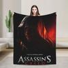 A-Assassins Game C-Creeds Takaró Puha Nyomtatott Plüss Dobótakaró Kanapéhoz Ágyhoz Utazáshoz Irodába Flanel Ágynemű Ágytakaró
