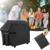 Heavy-Duty BBQ Grill Cover with Fastener Tapes Waterproof UV Resistant All-Weather Protection Gas Grill Cover Protector