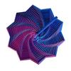 Expanded Sensory Fidget Star 3D Printed Spinning Tower Fidget Toy Flexible Spiral Star with Handle for Stress Relief Office Desk Accessory