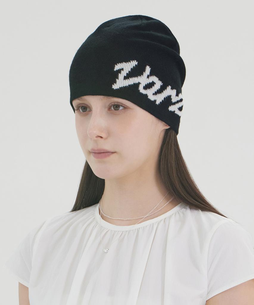 Bajal New Wave Bazal Jacquard Beanie Black