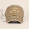 Yellowstone Pferdedruck Gewaschene Baseballkappe Leicht, Atmungsaktiv, Locker Und Bequem