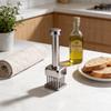 Stainless Steel Square Meat Tenderizer With Automatic Rebound For Home And Commercial Use