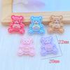 20pcs New Cute Resin Mini Cartoon Bear Flat Back Cabochon Scrapbook Kawaii DIY Embellishments Accessories Q84