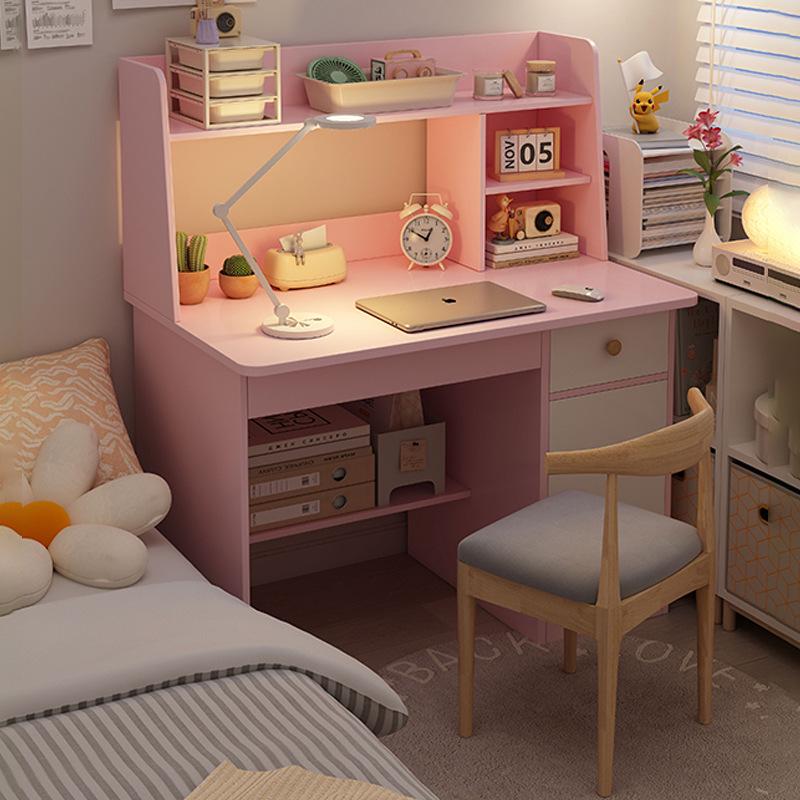 Multifunctional Desk and Chair Set with Integrated Bookcase – Compact Study Writing Table for Home or Student Bedroom