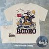 Vintage Rodeo Kauboj Tričko: Západní grafické tričko