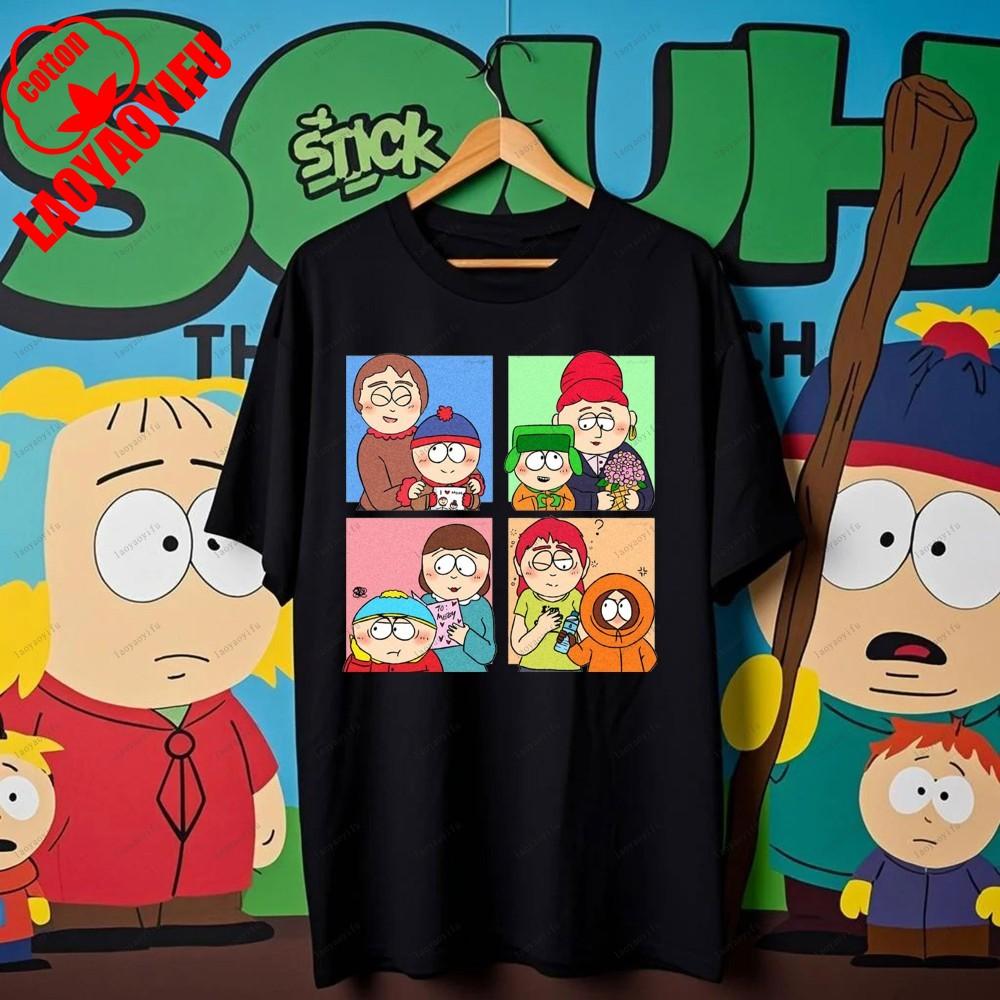 South Parks Little Fat Boy Cartman Cute Cartoon Printed Tshirt Shirt Humorous Streetwear Unisex Summer Crewneck Shortsleeved