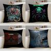 Heavy BBlessthefallS Cushion Cover Breathable and Skinfriendly Linen Pillowcase Square Removable and Washable Cushion