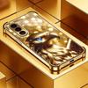 Złoty papuga galwanizowana szklana obudowa na telefon pasująca do Samsung Galaxy S26 S25 S24 S23 S22 S20 FE/Ultra/Plus odporna na upadki