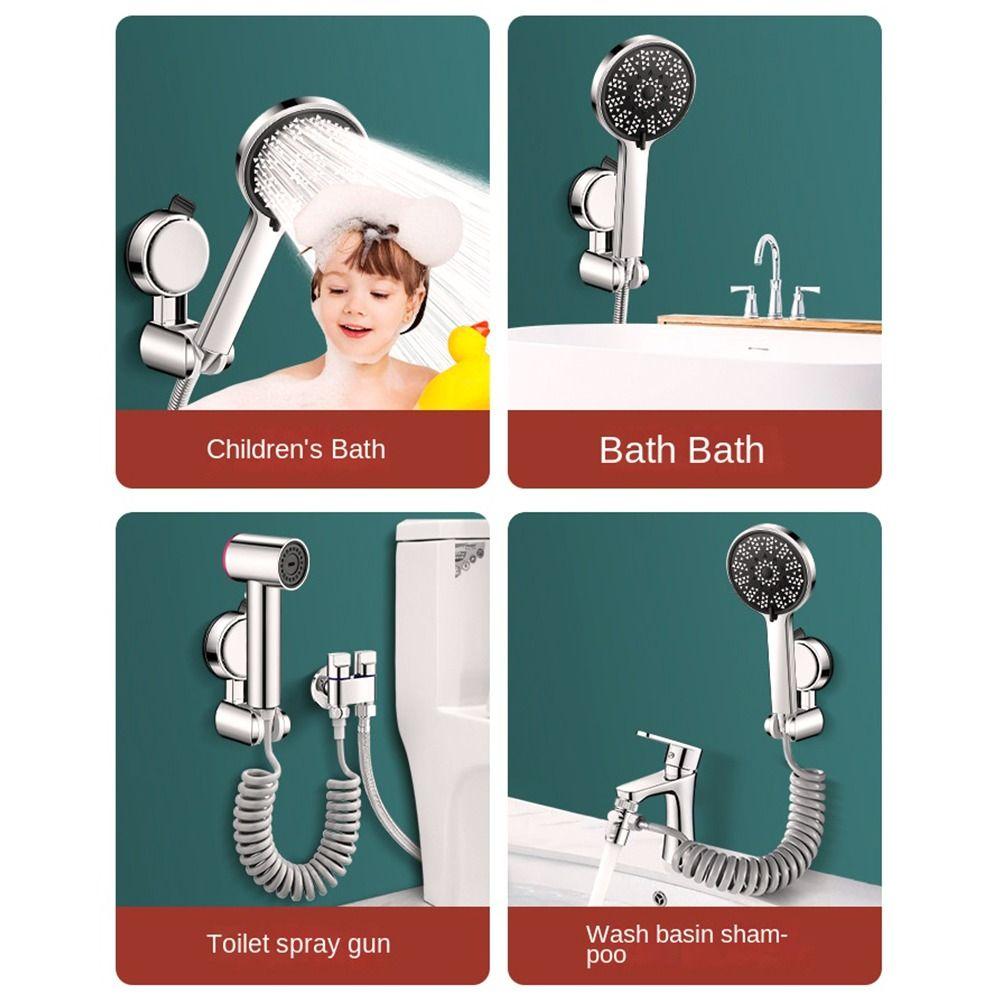 Suction Cup Type Showerhead Bracket Wall Mounted Handheld Sprayer Support Bathroom Accessories