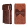 Leather Vertical Magnetic Waist Bag for Phones - Fits Belt, Ideal for Men & Seniors - Compatible with Apple, Oppo, Redmi, Vivo, Huawei.