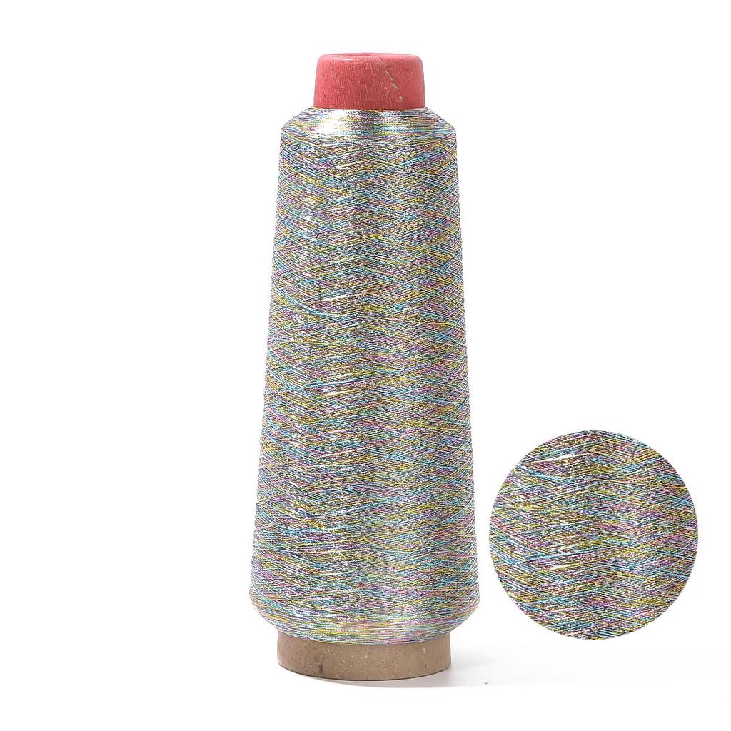 Fil à broder en Polyester en forme de cylindre, 1 pièce, 17cm x 6cm, couture, or et argent