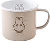 Emaliowany kubek Miffy Pastelowy Fuji, 8cm, Greige, Duch Miffy Emaliowany