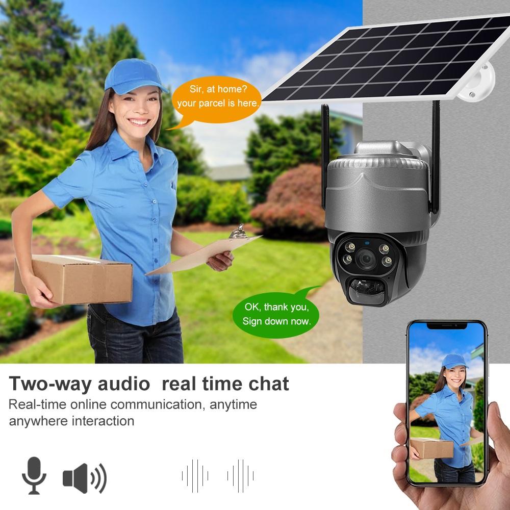 Solar Waterproof IP Camera – WIFI/4G Wireless Smart CCTV Recorder