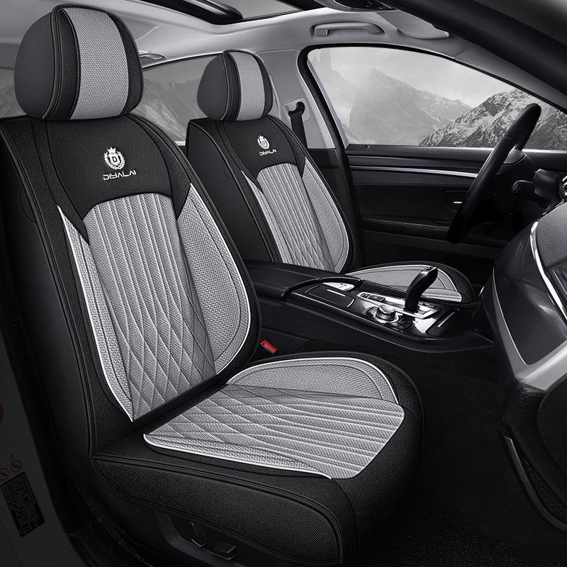 Linen Car Seat Cushion - Four Seasons Universal Cover