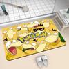 Pokemon Psyduck Bathroom Mat Non Slip Bedroom Kitchen Drying Mat 100% Polyester Washable Living Room Home Carpet Bath Floor Mat