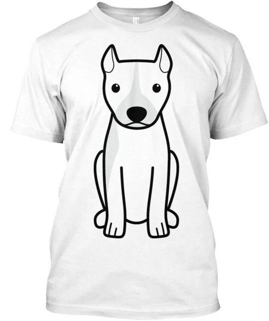 American Pitbull Terrier Cropped Ears Premium T shirt Made in USA S-5XL