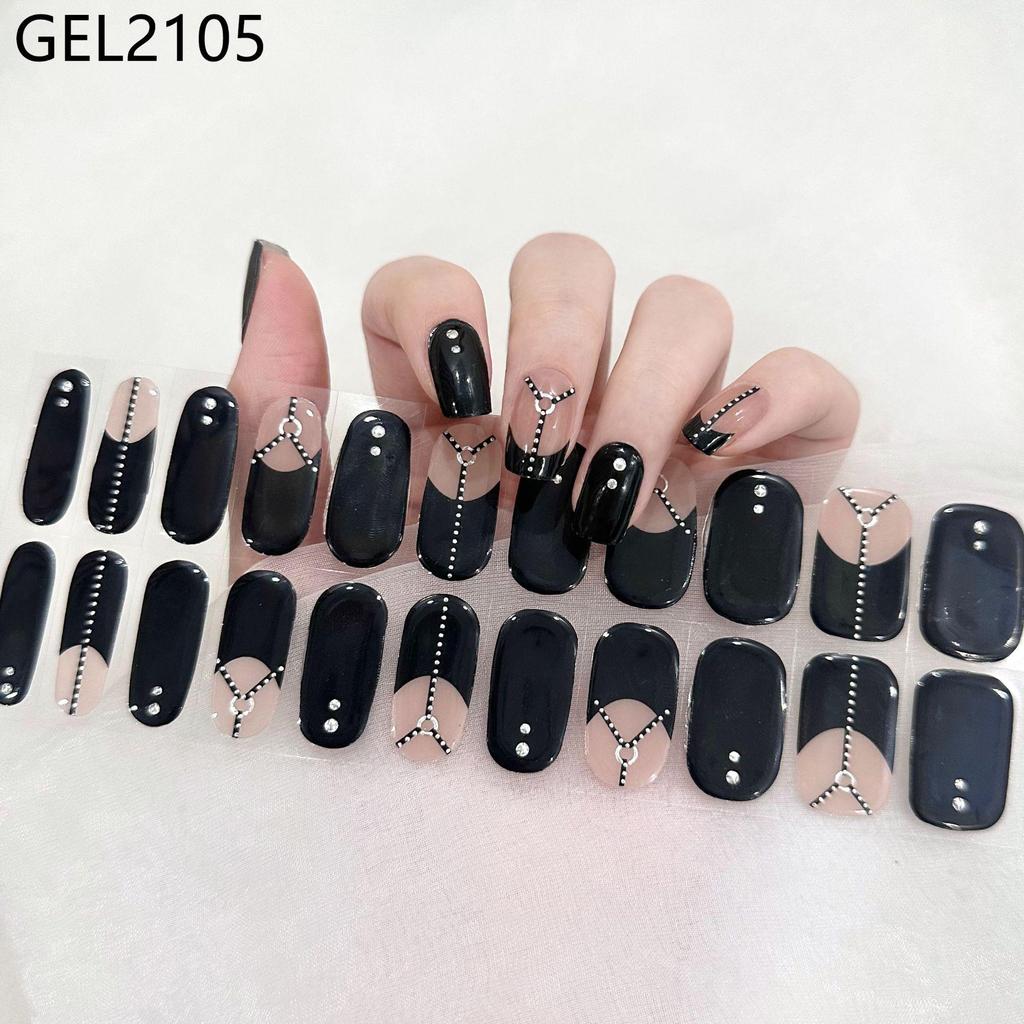 Nail Gel Stickers - No Lamp Needed, Full Coverage
