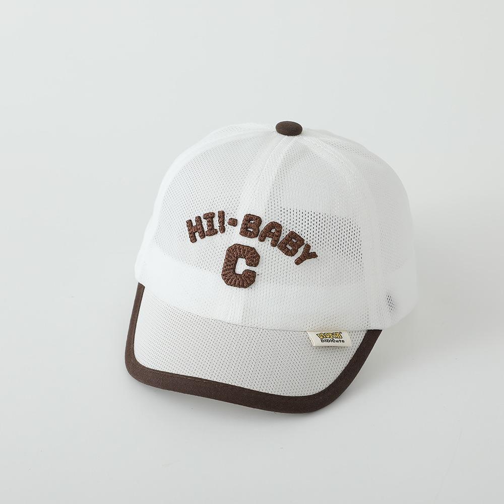 Letter C Baby Baseball Cap Summer Sports Visot Cap Ins Children Peaked Hat Outdoor