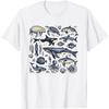 Vintage 90s Tattoo Sea Animal Ocean Nature Ocean Wildlife T-Shirt