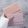 Simple Short Wallet for Women Fashion Ultra Thin Ladies Card Holder Multi Function Change Purse Cute Elegant Slim Pocket