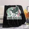 Mexico Printed Flannel Blanket, Soft Throw for Bedroom Sofa, Washable, Fan Merchandise, Great Gift.